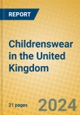 Childrenswear in the United Kingdom- Product Image