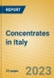 Concentrates in Italy - Product Image