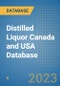 Distilled Liquor Canada and USA Database - Product Image