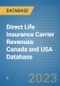 Direct Life Insurance Carrier Revenues Canada and USA Database - Product Image