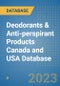 Deodorants & Anti-perspirant Products Canada and USA Database - Product Image