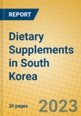 Dietary Supplements in South Korea- Product Image