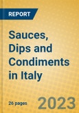 Sauces, Dips and Condiments in Italy- Product Image
