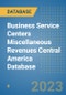 Business Service Centers Miscellaneous Revenues Central America Database - Product Thumbnail Image