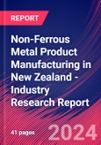 Non-Ferrous Metal Product Manufacturing in New Zealand - Industry Research Report- Product Image