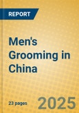 Men's Grooming in China- Product Image