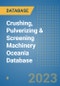 Crushing, Pulverizing & Screening Machinery Oceania Database - Product Image