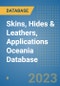 Skins, Hides & Leathers, Applications Oceania Database - Product Image