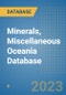 Minerals, Miscellaneous Oceania Database - Product Image