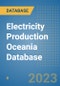 Electricity Production Oceania Database - Product Image