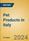 Pet Products in Italy- Product Image