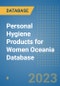 Personal Hygiene Products for Women Oceania Database - Product Image