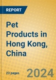 Pet Products in Hong Kong, China- Product Image