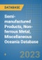 Semi-manufactured Products, Non-ferrous Metal, Miscellaneous Oceania Database - Product Thumbnail Image