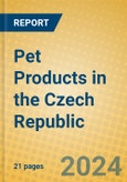 Pet Products in the Czech Republic- Product Image