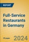 Full-Service Restaurants in Germany - Product Image