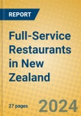 Full-Service Restaurants in New Zealand- Product Image