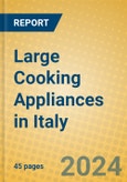 Large Cooking Appliances in Italy- Product Image