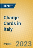 Charge Cards in Italy- Product Image