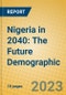 Nigeria in 2040: The Future Demographic - Product Image