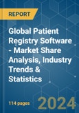 Global Patient Registry Software - Market Share Analysis, Industry Trends & Statistics, Growth Forecasts 2019 - 2029- Product Image