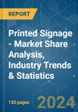 Printed Signage - Market Share Analysis, Industry Trends & Statistics, Growth Forecasts 2019 - 2029- Product Image