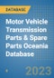 Motor Vehicle Transmission Parts & Spare Parts Oceania Database - Product Image