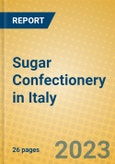 Sugar Confectionery in Italy- Product Image