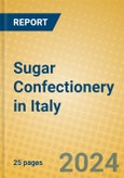 Sugar Confectionery in Italy- Product Image