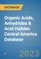Organic Acids, Anhydrides & Acid Halides Central America Database - Product Thumbnail Image