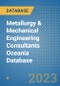 Metallurgy & Mechanical Engineering Consultants Oceania Database - Product Thumbnail Image
