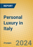 Personal Luxury in Italy- Product Image