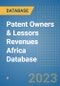 Patent Owners & Lessors Revenues Africa Database - Product Thumbnail Image