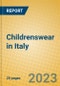 Childrenswear in Italy - Product Image