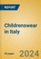 Childrenswear in Italy - Product Image