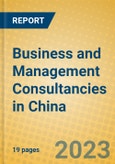 Business and Management Consultancies in China- Product Image