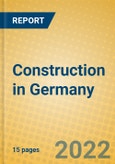Construction in Germany- Product Image