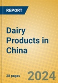 Dairy Products in China- Product Image