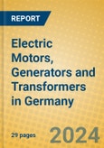 Electric Motors, Generators and Transformers in Germany- Product Image