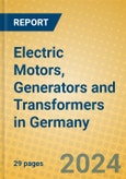 Electric Motors, Generators and Transformers in Germany- Product Image