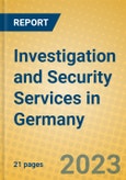 Investigation and Security Services in Germany- Product Image