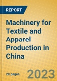 Machinery for Textile and Apparel Production in China- Product Image