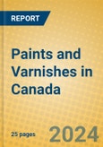 Paints and Varnishes in Canada- Product Image