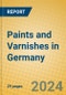 Paints and Varnishes in Germany - Product Thumbnail Image