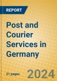 Post and Courier Services in Germany- Product Image