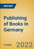 Publishing of Books in Germany- Product Image