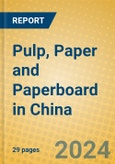 Pulp, Paper and Paperboard in China- Product Image