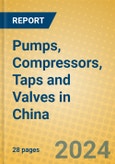 Pumps, Compressors, Taps and Valves in China- Product Image