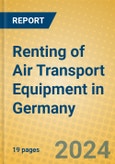 Renting of Air Transport Equipment in Germany- Product Image