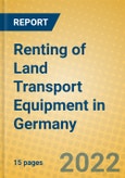 Renting of Land Transport Equipment in Germany- Product Image